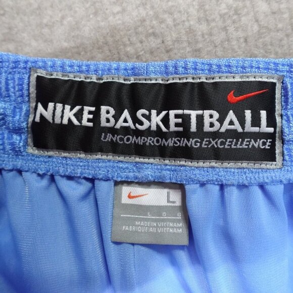 Vintage Nike Shorts Large Blue Satin Old Stock Gray Tag NEW - Picture 8 of 12